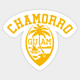 GUAM Chamorro Gold Decal Sticker